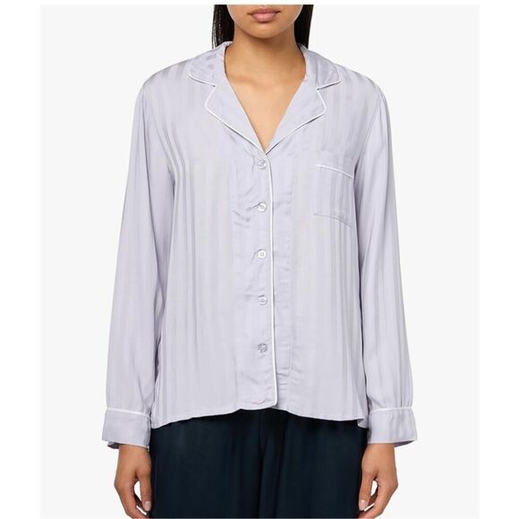 PJ Salvage Other - PJ Salvage Women's Sunday Sateen Long Sleeve Top Size XL